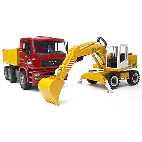 MAN TGA camion con scavatrice Liebherr - toysvaldichiana.it