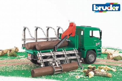 MAN TGA trasporto 3 tronchi con gru - toysvaldichiana.it