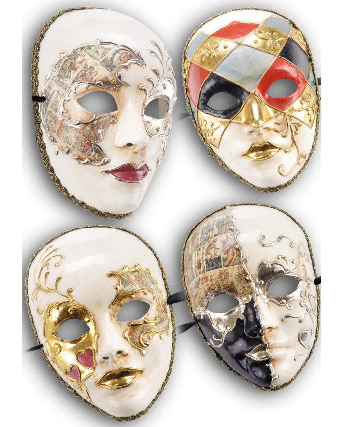 Maschera In Cartapesta Decorata CARNIVAL TOYS toysvaldichiana.it 