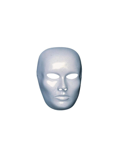 Maschera Viso Medio Bianco Da pitturare CARNIVAL TOYS toysvaldichiana.it 