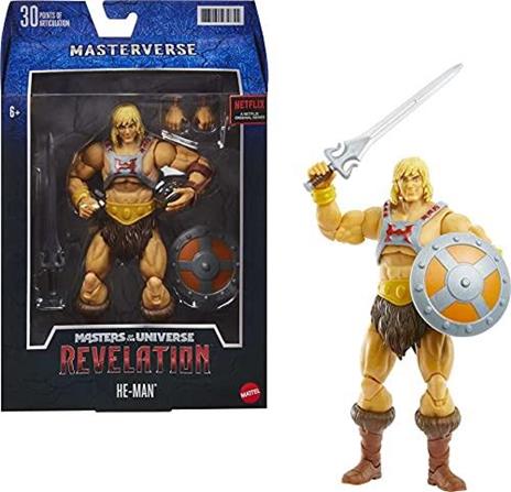 Masters of the Universe Masterverse HE MAN Personaggio da combattimento da 18 cm MOTU HASBRO 