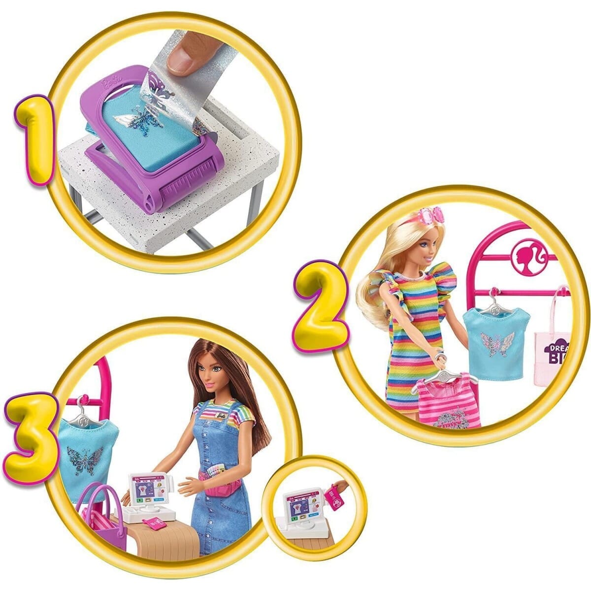 Mattel Barbie Boutique MODA Playset Con Accessori toysvaldichiana.it 