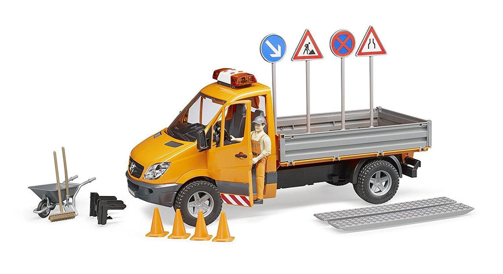 Mercedes Benz Sprinter lavori stradali con personaggio e accessori - toysvaldichiana.it