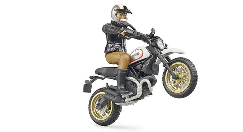 Moto Ducati Scrambler Desert Sled con pilota - toysvaldichiana.it