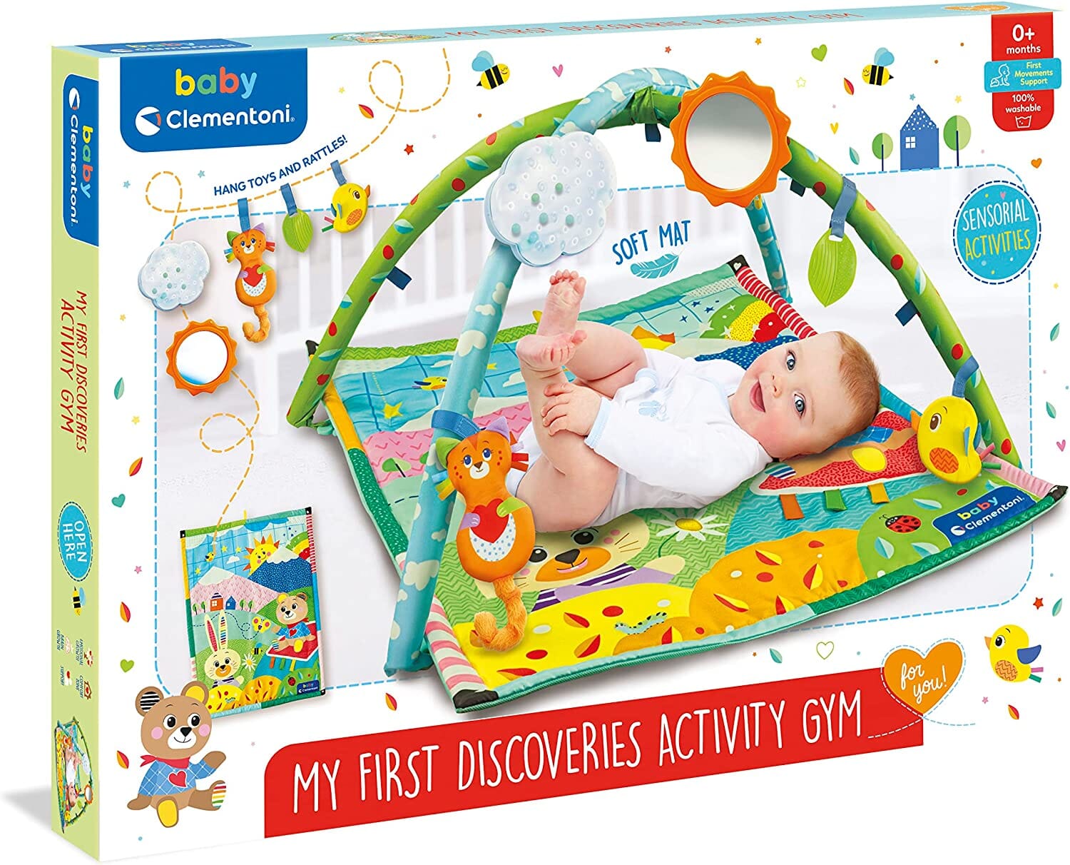 My First Discoveries Activity Gym-Palestrina Neonato Multifunzione CLEMENTONI toysvaldichiana.it 