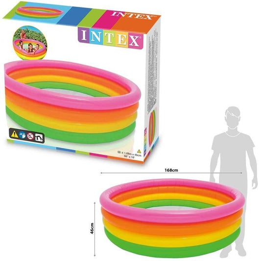 Piscina 4 Anelli Arcob.168x46 INTEX 