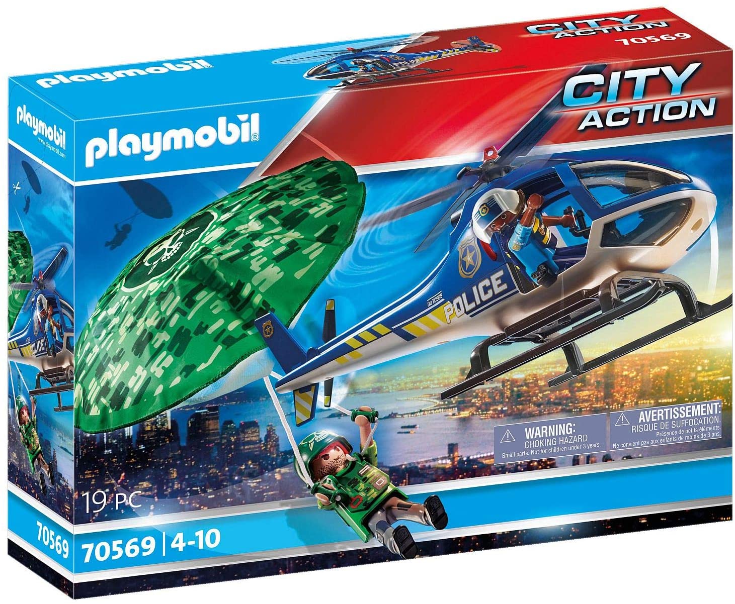 Playmobil 70569 Elicottero della Polizia e fuggitivo toysvaldichiana.it 