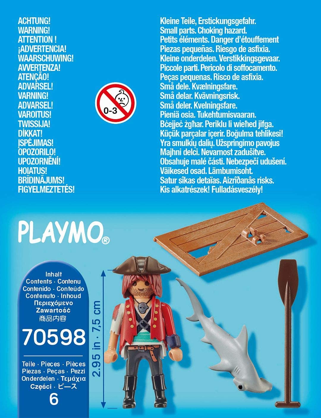 Playmobil 70598 Pirata E Squalo toysvaldichiana.it 