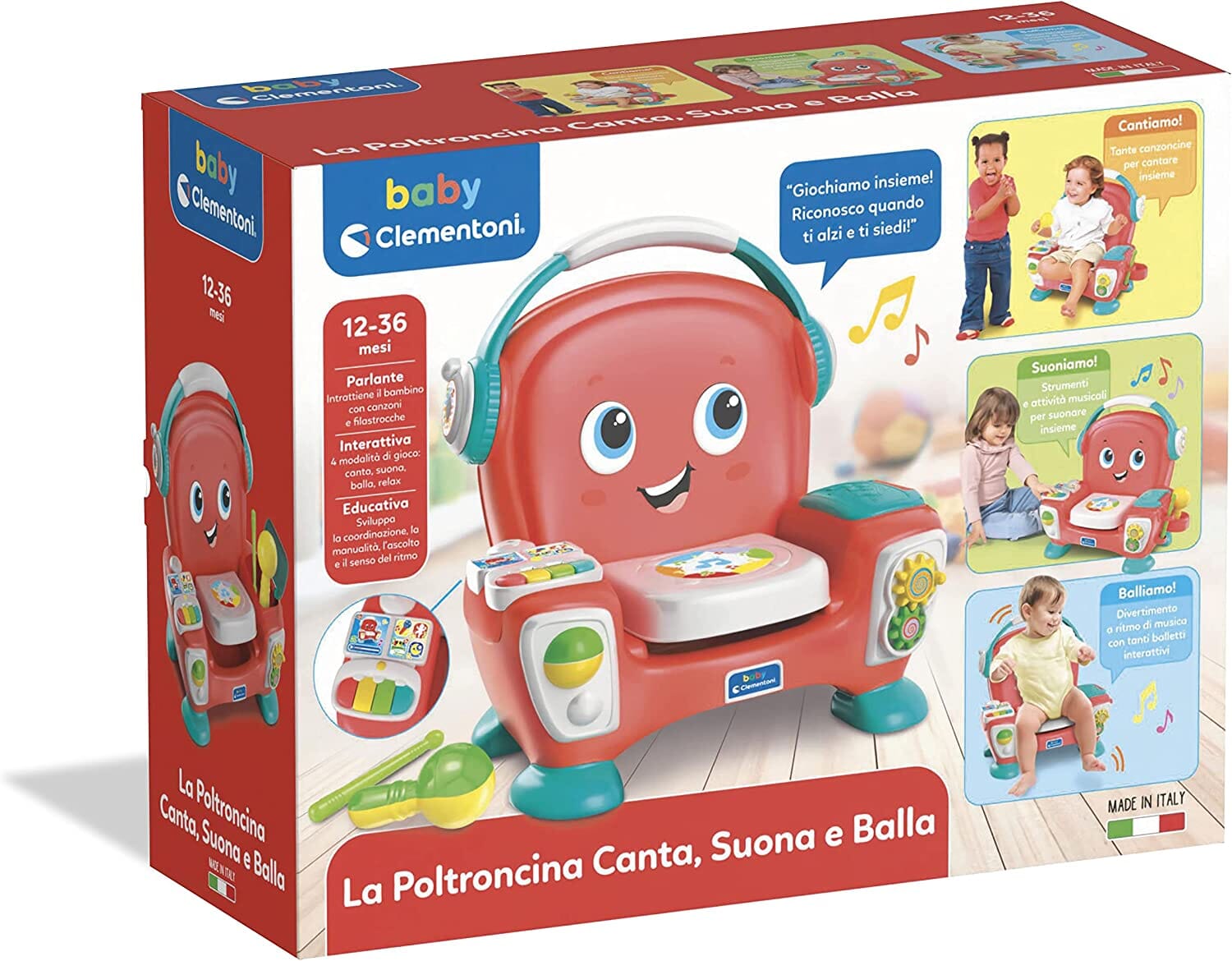 Poltroncina Suona, Canta E Balla CLEMENTONI toysvaldichiana.it 