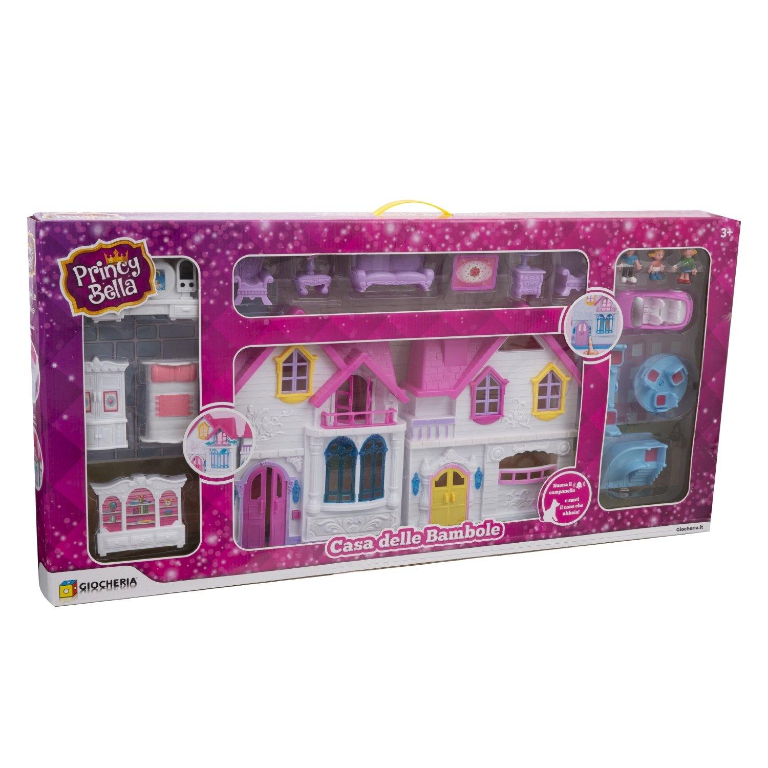 PREZZO PAZZO - Casa delle Bambole con Luci e 3 Bambole incluse GGI190383 - toysvaldichiana.it