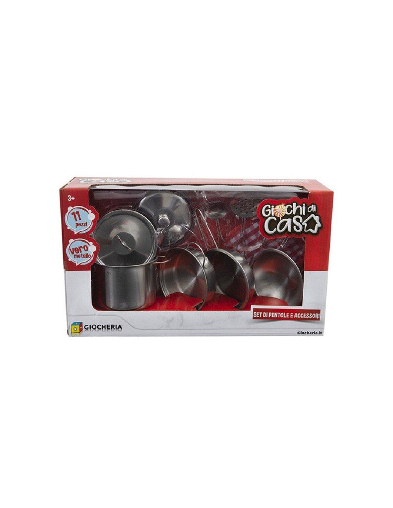 PREZZO PAZZO - Giochi di Casa Pentole in Metallo 11 pezzi GGI190141 - toysvaldichiana.it