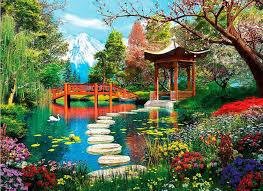 Puzzle  1000 Hqc Gardens Of Fuji -2020- Clementoni - toysvaldichiana.it