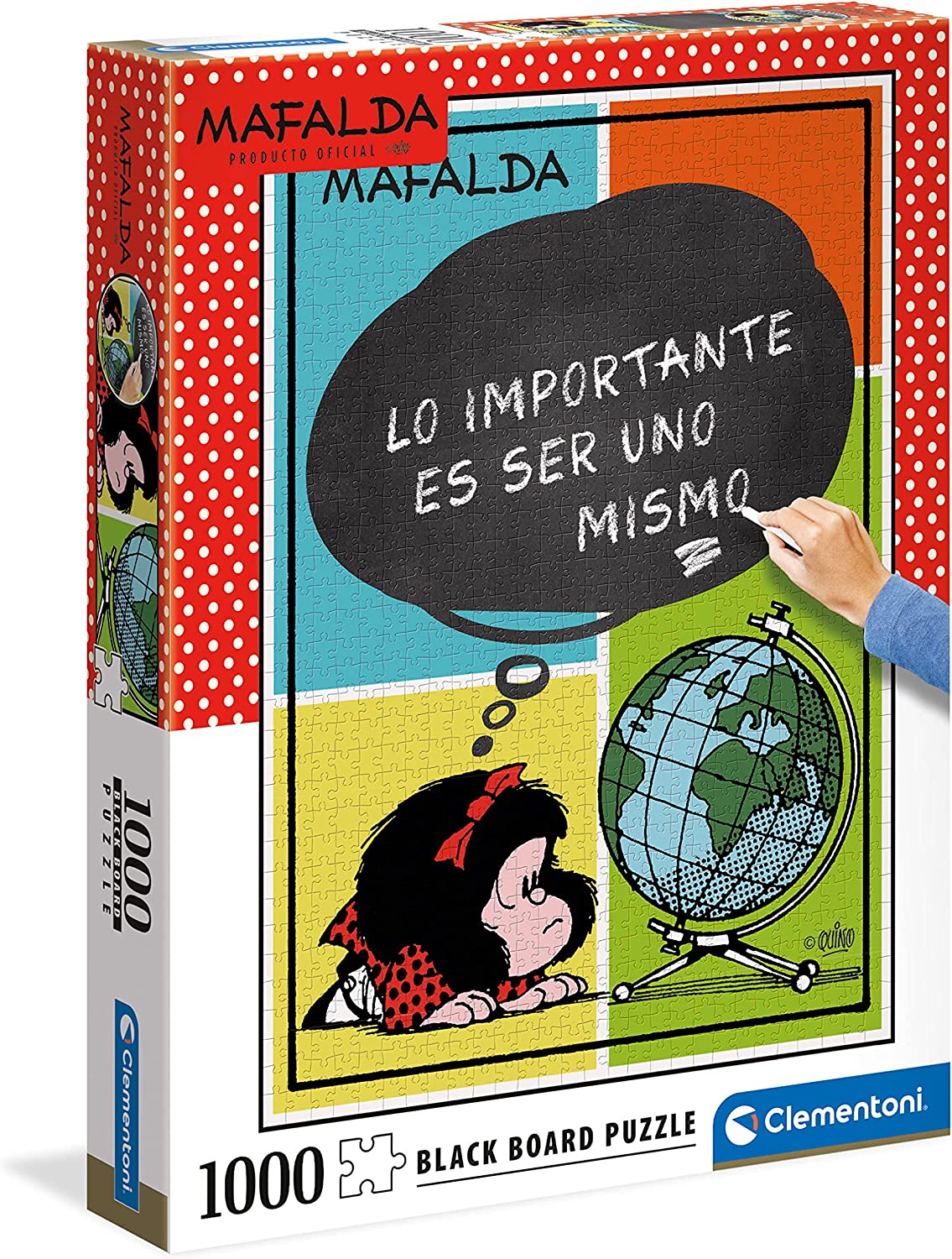 Puzzle 1000 Pezzi Blackboard Mafalda CLEMENTONI toysvaldichiana.it 