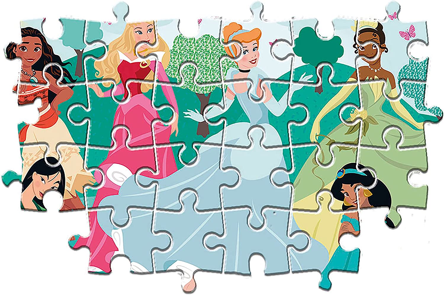 Puzzle 104 Pezzi Princess CLEMENTONI toysvaldichiana.it 