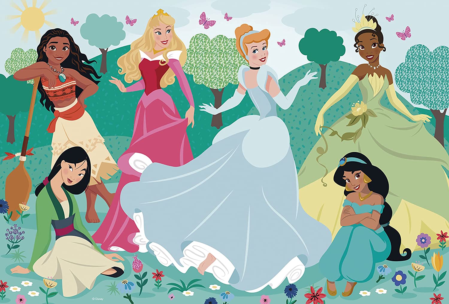 Puzzle 104 Pezzi Princess CLEMENTONI toysvaldichiana.it 