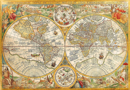 Puzzle  2000 Hqc Ancient Map Clementoni - toysvaldichiana.it