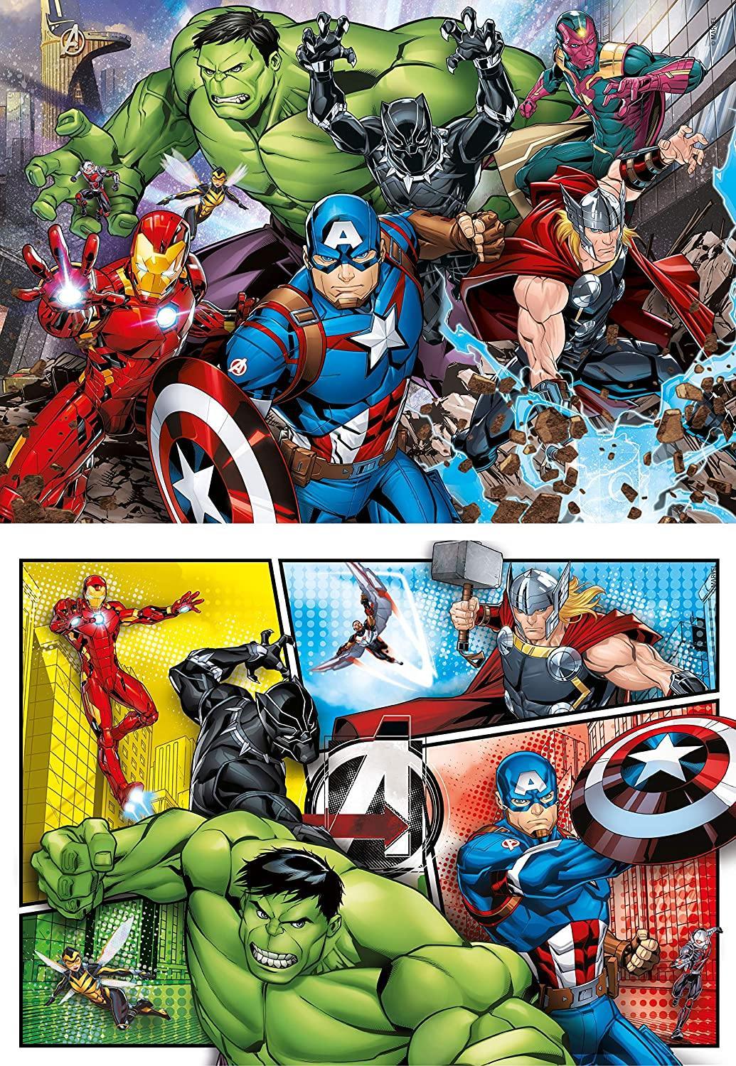 Puzzle 2x60 pezzi Avengers - toysvaldichiana.it