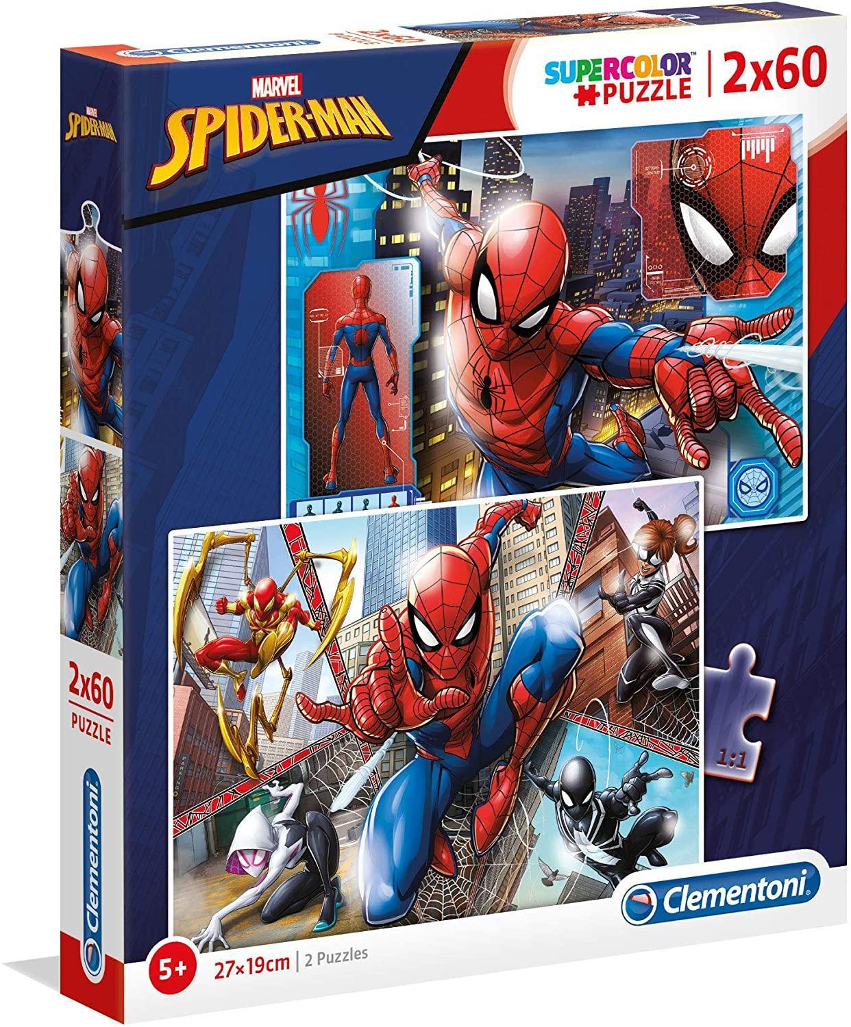 Puzzle 2x60 pezzi Spider-Man - toysvaldichiana.it
