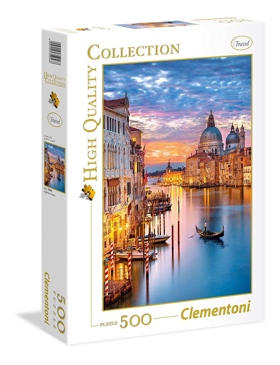 Puzzle  500 Hqc Lighting Venice Clementoni - toysvaldichiana.it