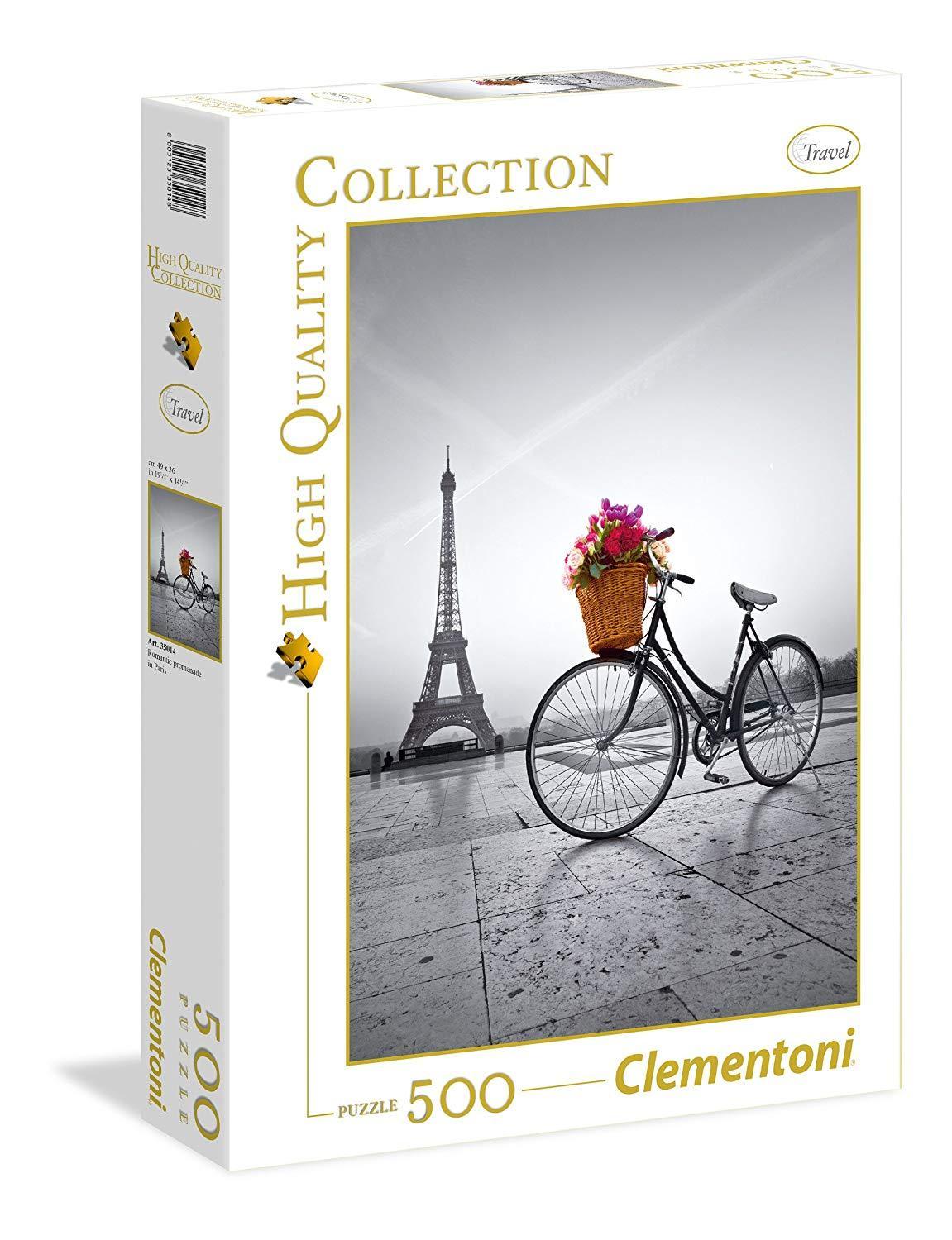 Puzzle  500 Hqc Romantic Promenade In Paris Clementoni - toysvaldichiana.it