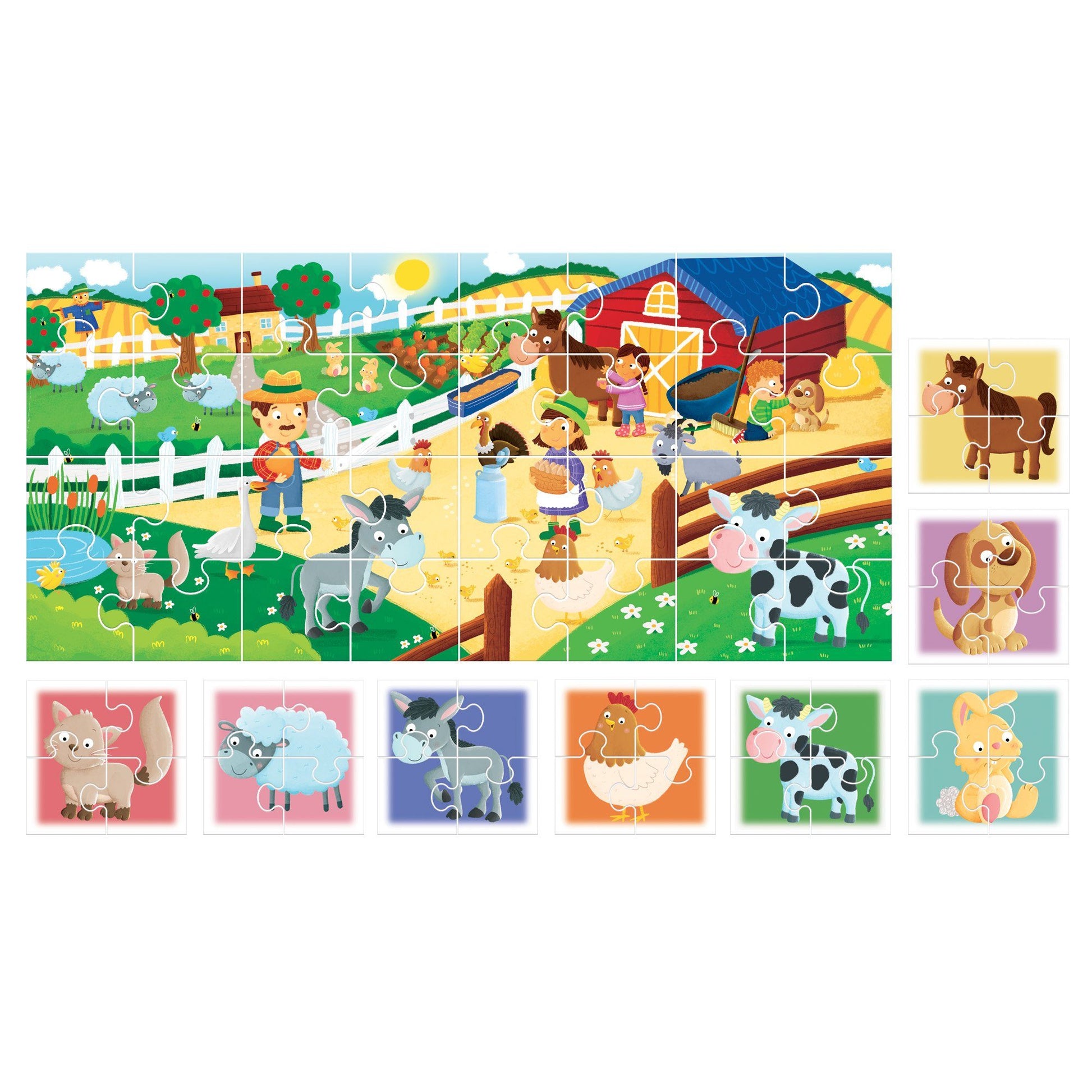 Puzzle 8+1 Farm - toysvaldichiana.it