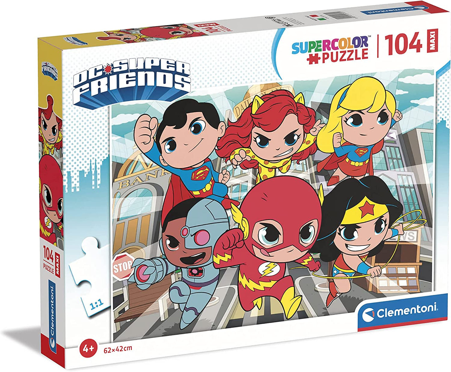 Puzzle Dc Comics Maxi 104 Pezzi Clementoni toysvaldichiana.it 