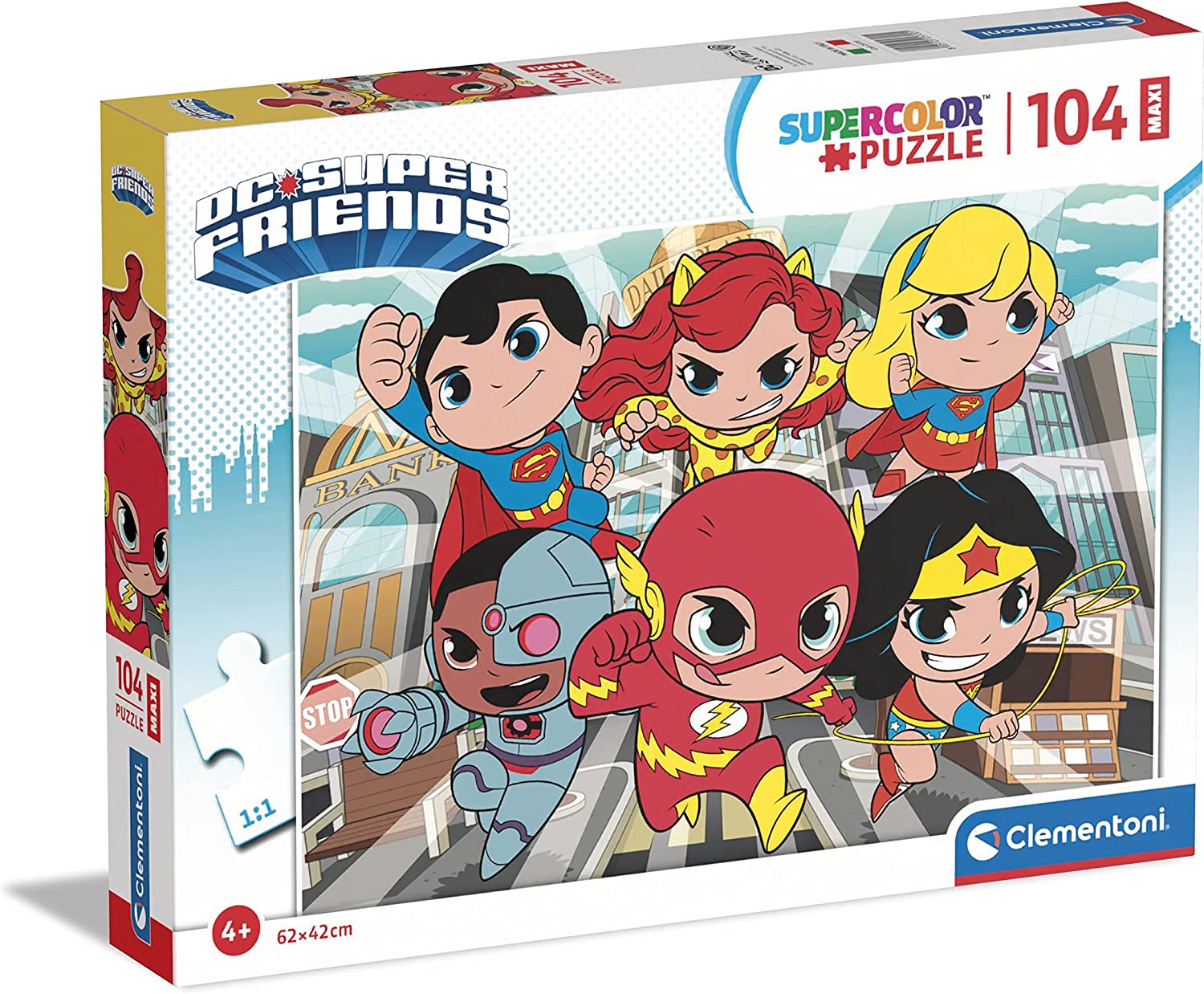 Puzzle Dc Comics Maxi 104 Pezzi Clementoni toysvaldichiana.it 