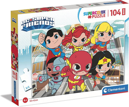 Puzzle Dc Comics Maxi 104 Pezzi Clementoni toysvaldichiana.it 