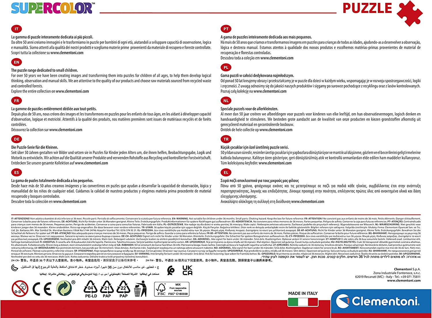 Puzzle Dc Comics Maxi 104 Pezzi Clementoni toysvaldichiana.it 