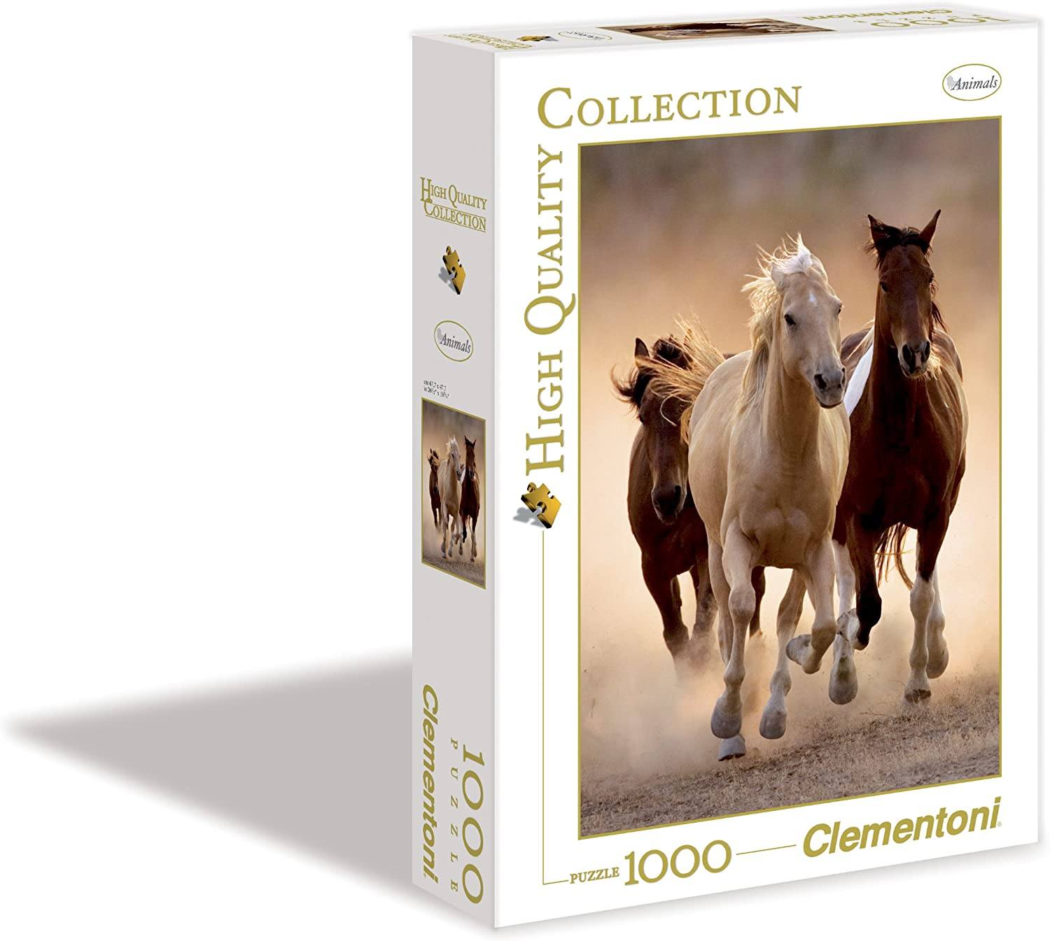 Puzzle Pezzi 1000 Hqc Running Horses toysvaldichiana.it 