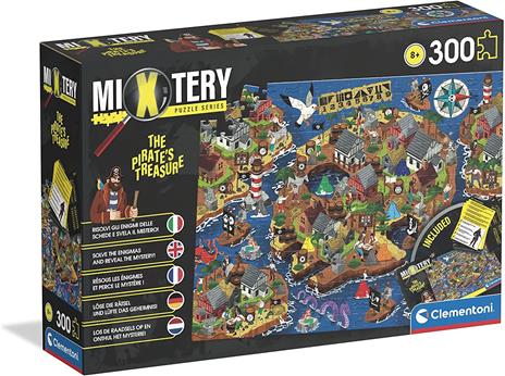 Puzzle Pirate's Cove 300 Pezzi Mistery Puzzle CLEMENTONI toysvaldichiana.it 
