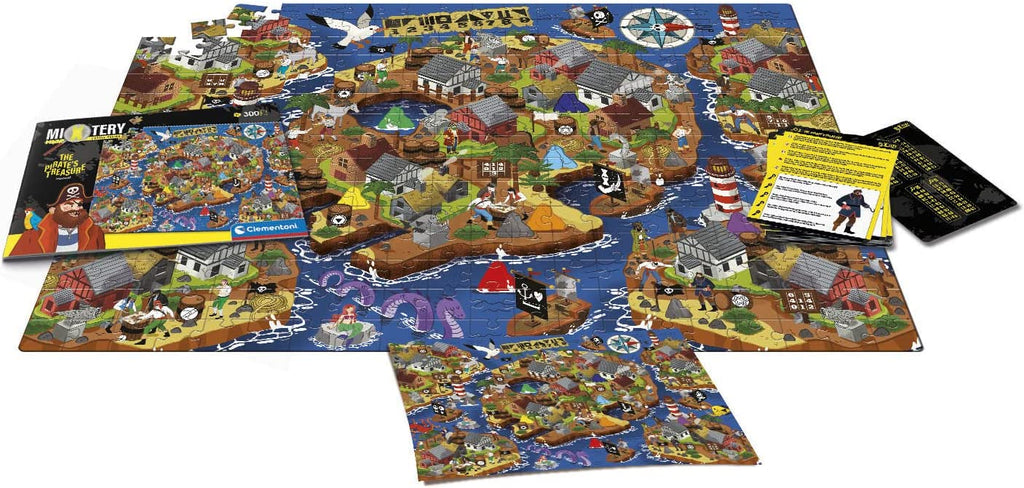 Puzzle Pirate's Cove 300 Pezzi Mistery Puzzle CLEMENTONI toysvaldichiana.it 