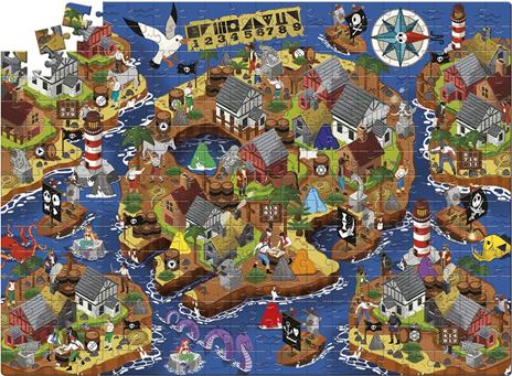 Puzzle Pirate's Cove 300 Pezzi Mistery Puzzle CLEMENTONI toysvaldichiana.it 