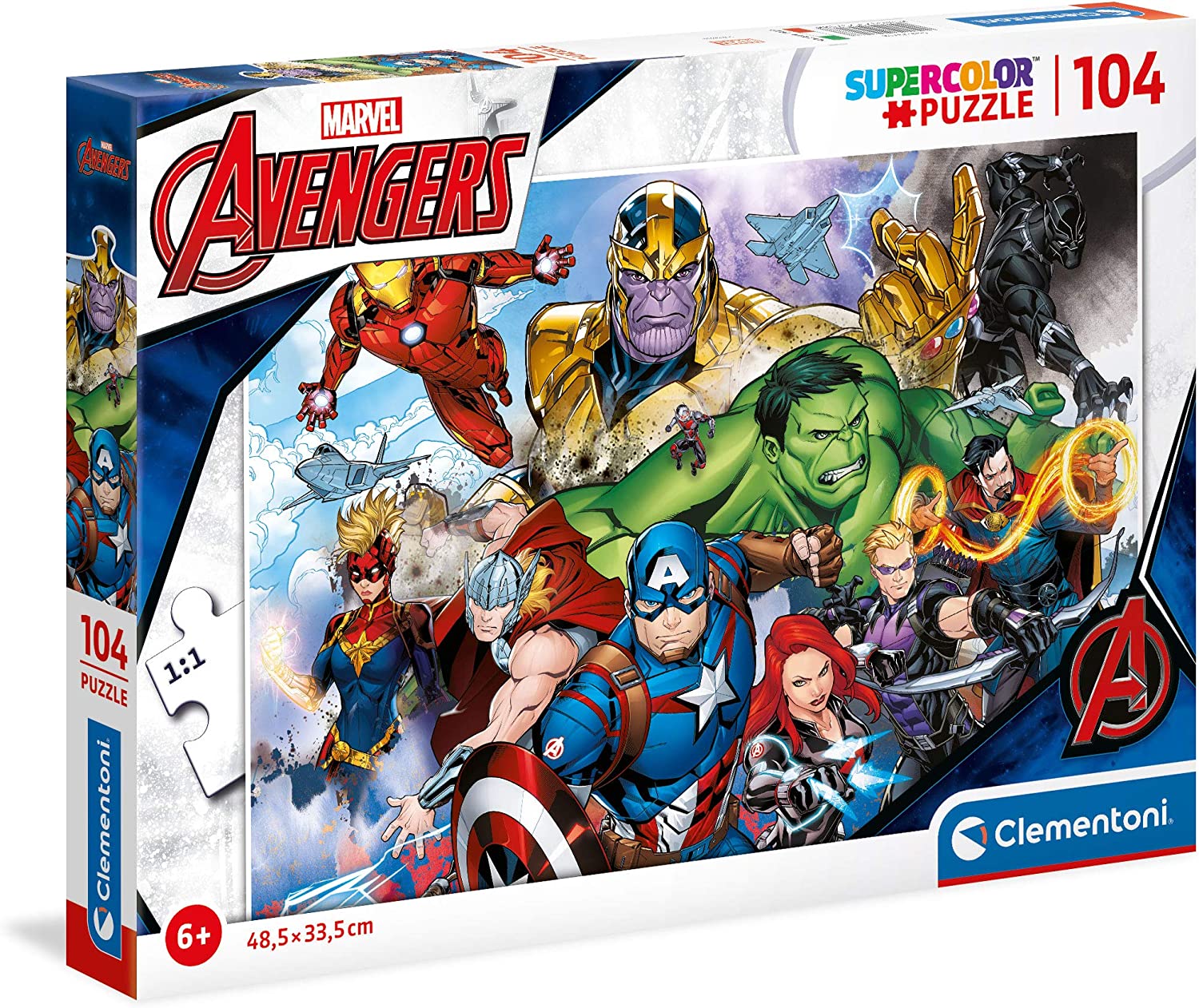 Puzzle Puzzle Da 104 Pezzi Avengers Clementoni toysvaldichiana.it 