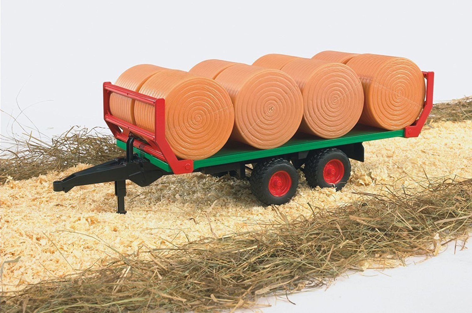 Rimorchio con 8 balle fieno rotonde - toysvaldichiana.it