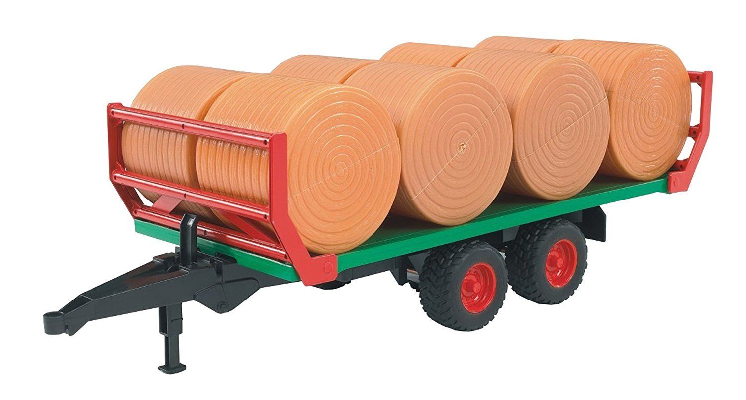 Rimorchio con 8 balle fieno rotonde - toysvaldichiana.it