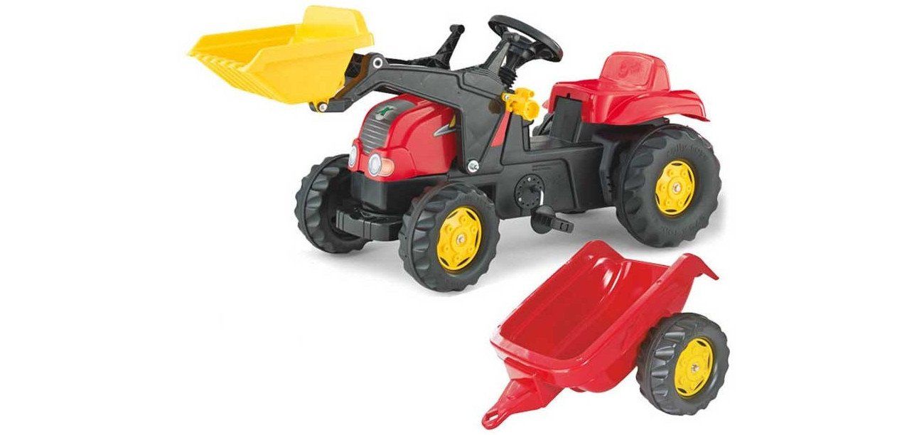 ROLLYKID CON RUSPA E RIMORCHIO ROSSO - toysvaldichiana.it