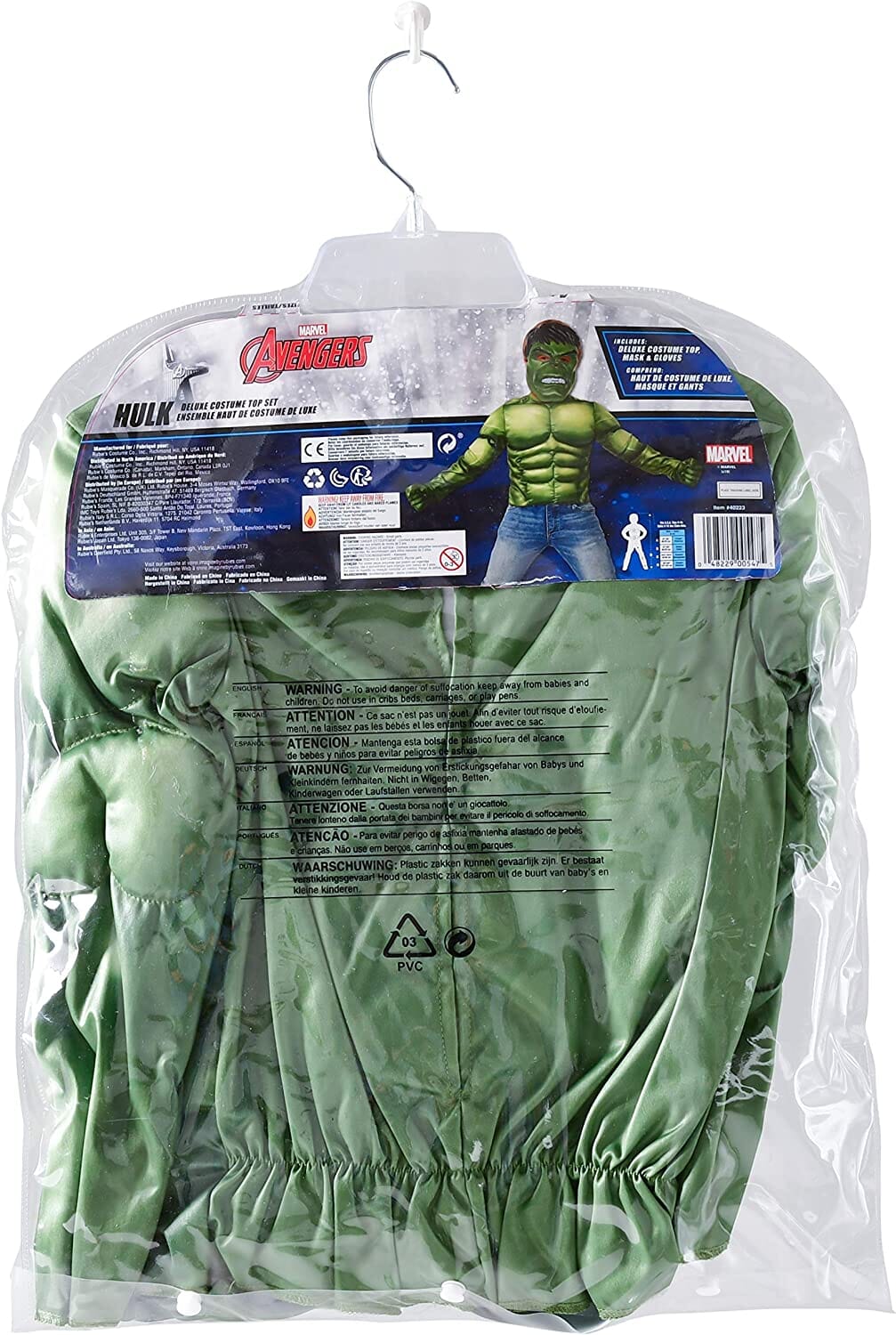 Rubies Costume Hulk Con Muscoli E Accessori 5/7 anni toysvaldichiana.it 