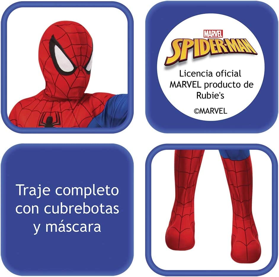 Rubies Costume Spiderman Classic -8/10 ANNI toysvaldichiana.it 