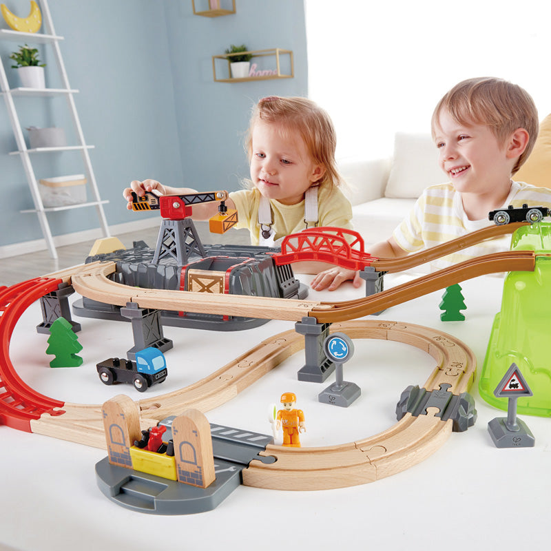 Set Di Benne Per Costruzioni Ferroviare Hape toysvaldichiana.it 