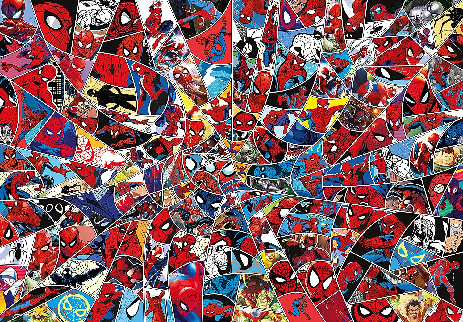 Spiderman impossible puzzle 1000 pezzi CLEMENTONI toysvaldichiana.it 