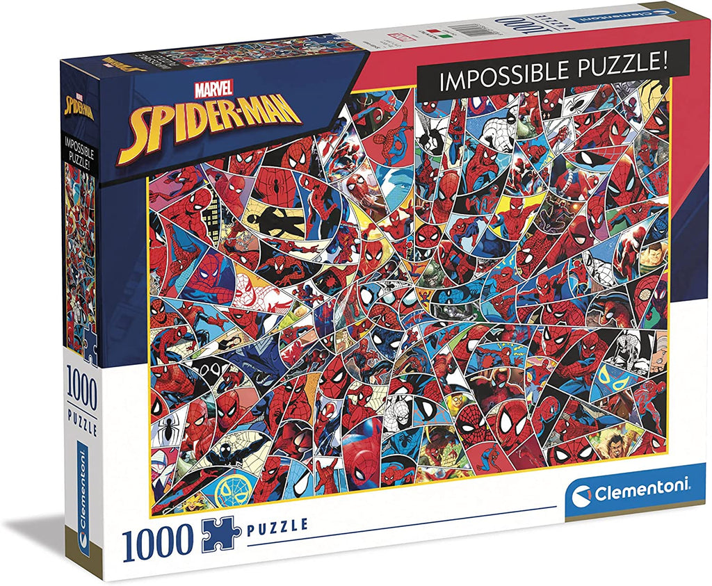 Spiderman impossible puzzle 1000 pezzi CLEMENTONI toysvaldichiana.it 