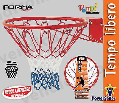 Sport-One Basket Canestro regolamentare 46 cm con rete - toysvaldichiana.it