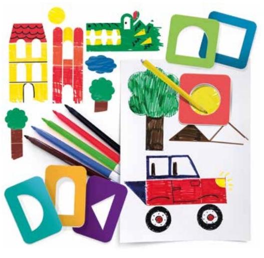 Stencil Montessori HEADU 