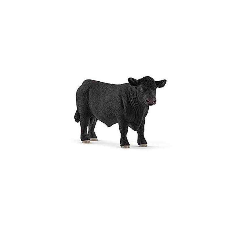 TORO BLACK ANGUS animali in resina SCHLEICH miniature 13879 Farm World BOVINI età 3+ toysvaldichiana.it 