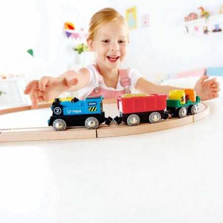 Treno Merci A Batteria HAPE toysvaldichiana.it 
