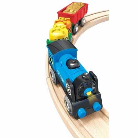 Treno Merci A Batteria HAPE toysvaldichiana.it 