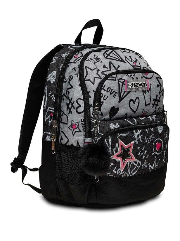 Zaino Advanced Pockets Seven Zipper Glamy 200102318_822 toysvaldichiana.it 